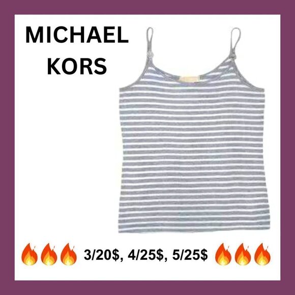 MICHAEL KORS Striped spaghetti straps super soft cami - Picture 1 of 10